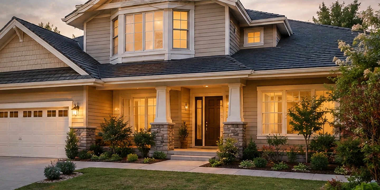 Warm suburban home exterior representing Santa Clarita home repair and improvement projects